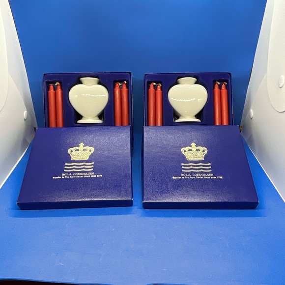 New in Box Vintage Scandinavian Small Candle Holders TWO - Picture 4 of 9